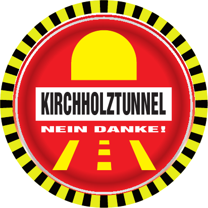 Button und Aufkleber Kirchholztunnel